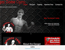 Tablet Screenshot of dangerzonegym.com